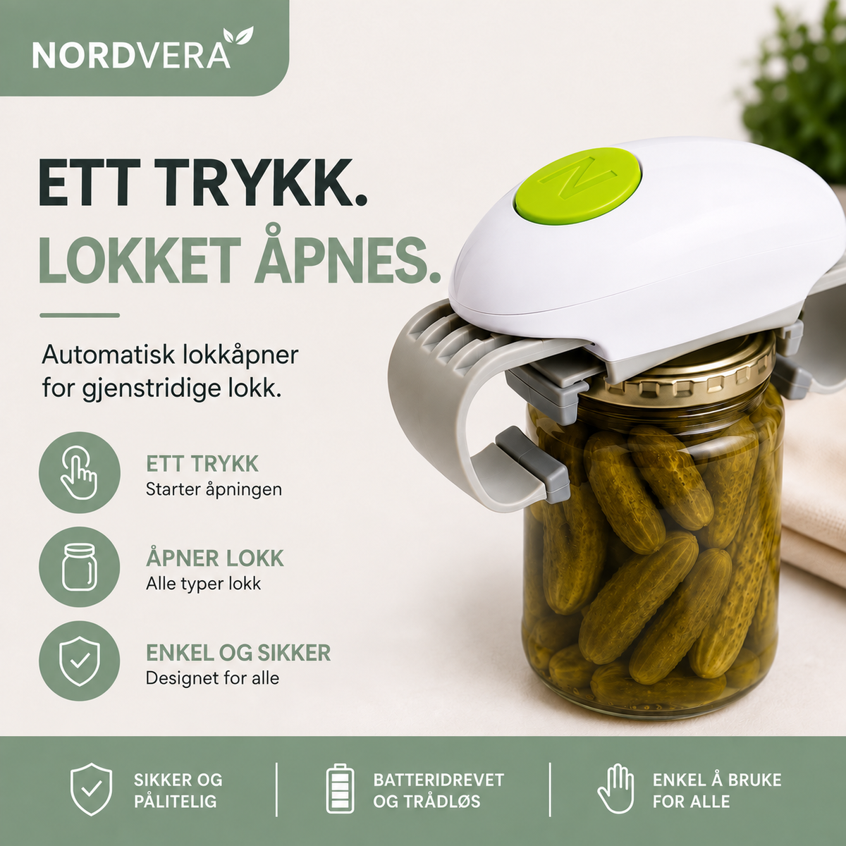 Automatisk lokkåpner